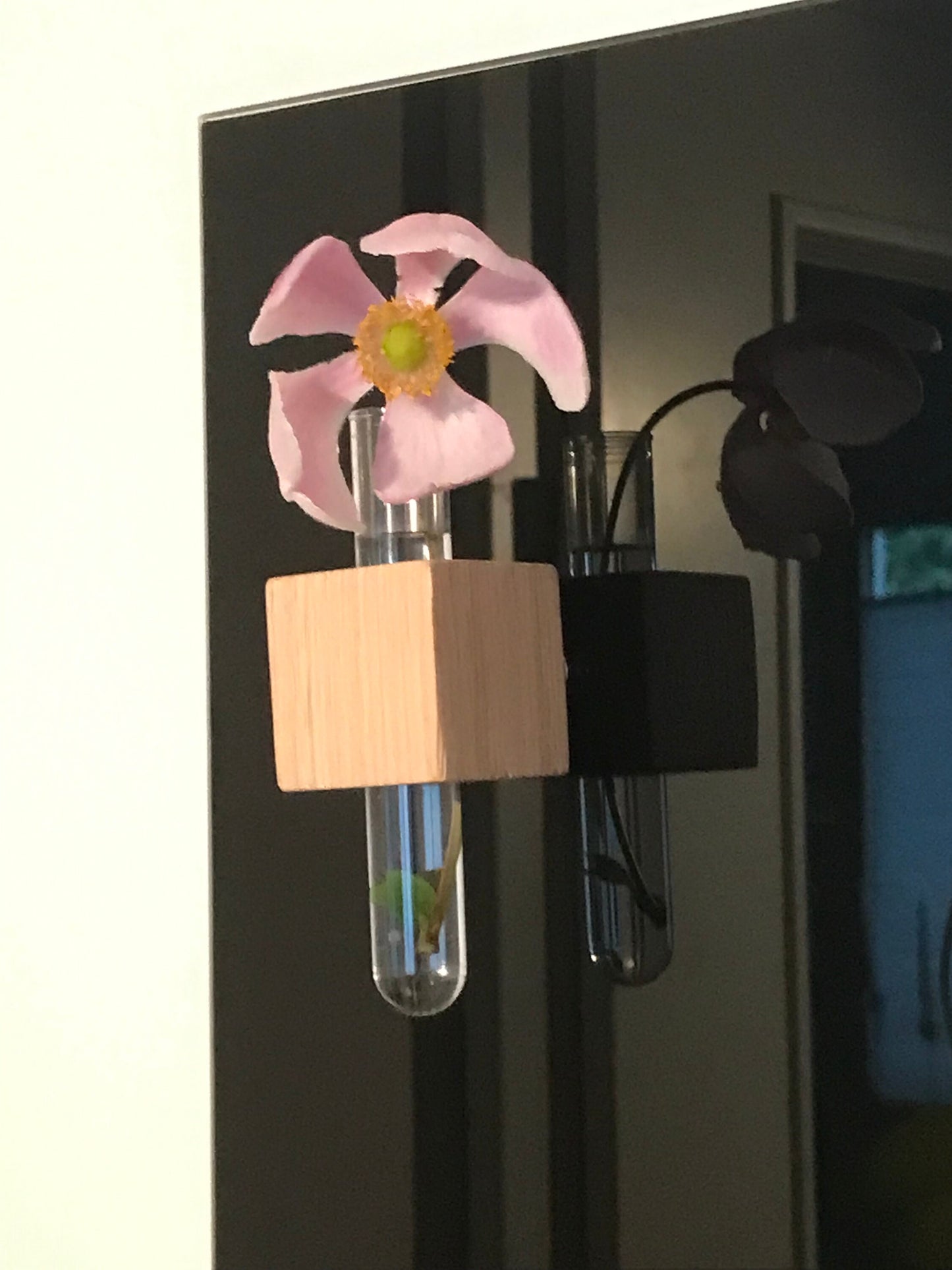 Kühlschrankmaget - Blumenvase - Holz