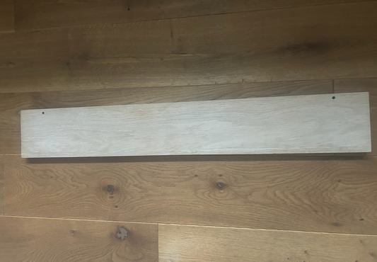 Bilderleiste Holz Eiche | Fotoleiste Wand | Bilderhalter | Kartenhalter | Fotoschiene | Geschenk I Idee Handarbeit für Bilder im Querformat