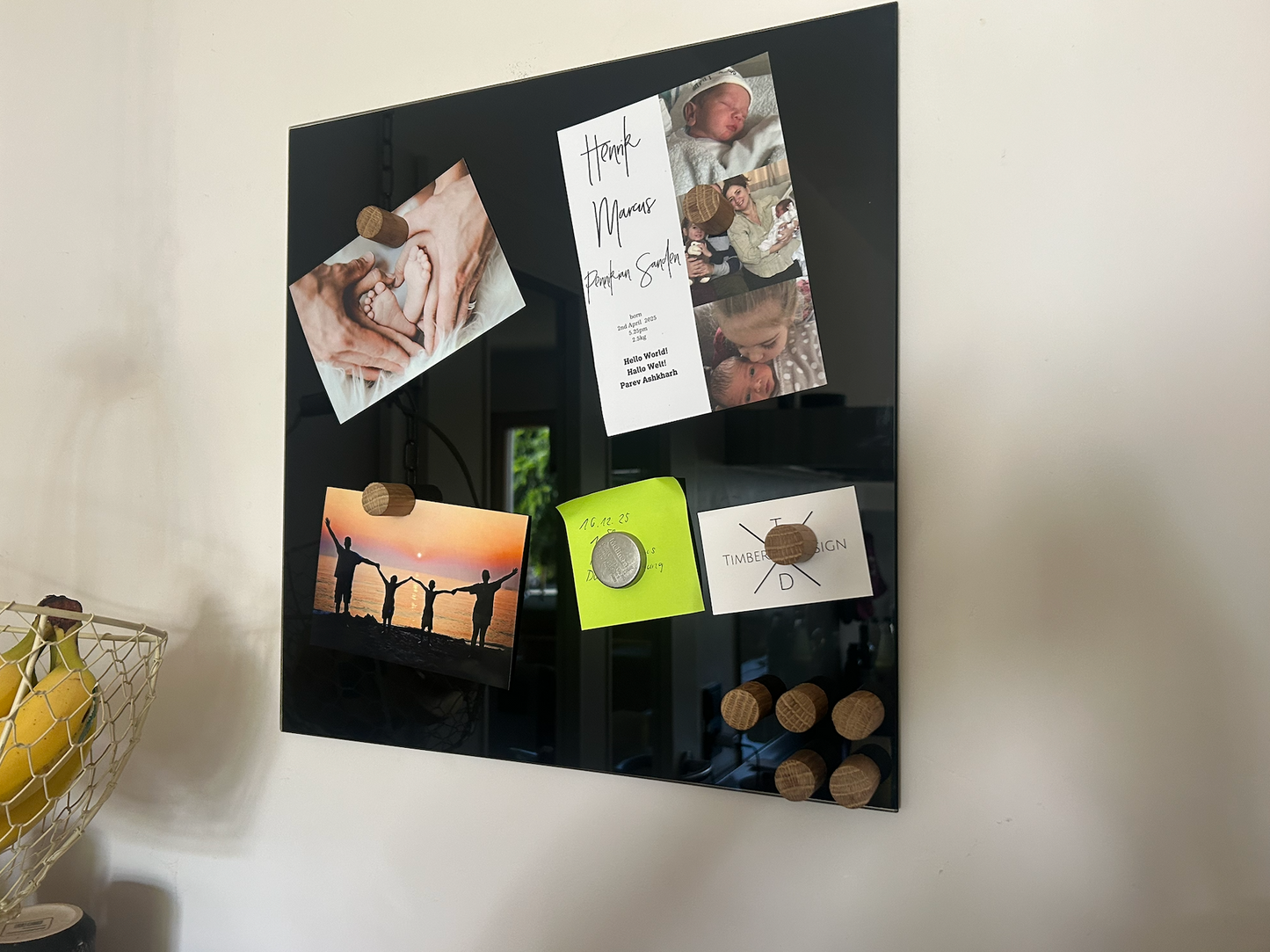 Handgemachte Magnete aus Eiche – Starke Holzmagnete mit Neodym | Kühlschrankmagnet |Büro | Holz | Design Magnet | Geschenkidee