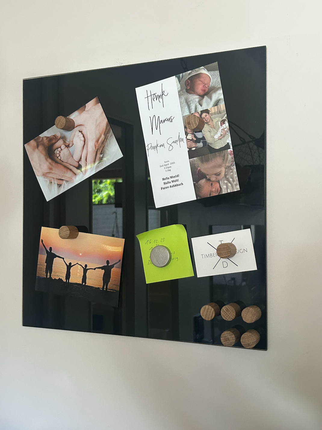 Handgemachte Magnete aus Eiche – Starke Holzmagnete mit Neodym | Kühlschrankmagnet |Büro | Holz | Design Magnet | Geschenkidee