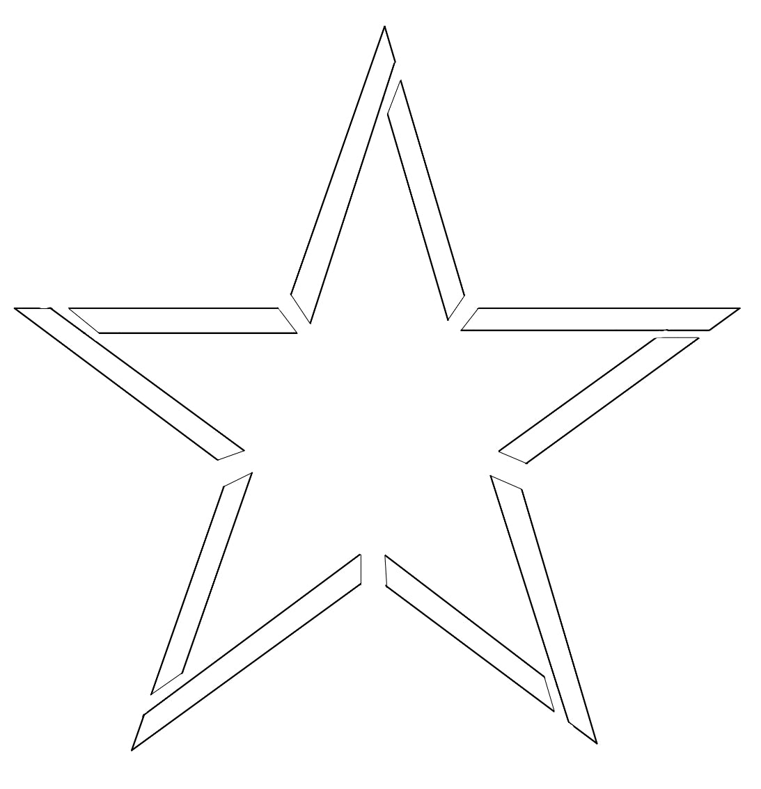 XXL Holz Weihnachtsstern 1,9 m | Große Weihnachtsdeko außen | LED Stern aus Fichte | Handgemacht in Deutschland | Outdoor Weihnachtsstern