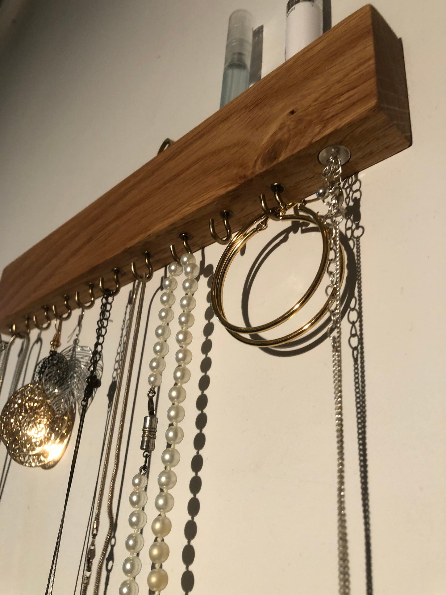 Schmuckorganizer für mehr Ordnung mit Haken – Schmuckständer, Ohrringhalter, Schmuckboard, Schmuckhalter