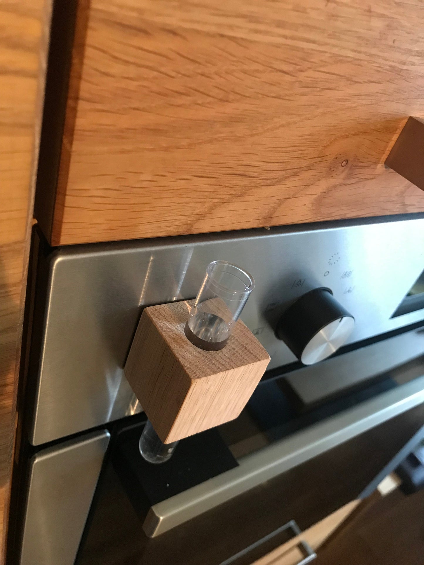 Kühlschrankmaget - Blumenvase - Holz