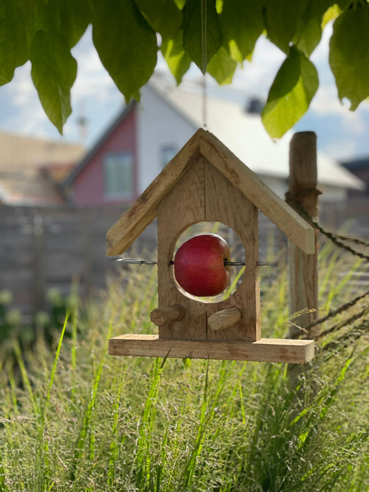 Dekorativer Vogelfutterspender der den Garten, Terrasse, Balkon, Fensterbank | Vogelfutterhalter | Vogelfutterstation | Vogelfutterhänger