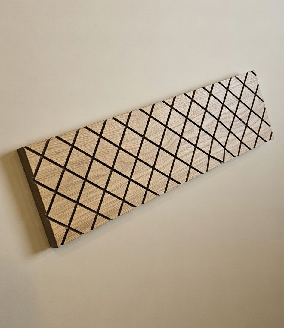 Bilderleiste Holz Eiche – Fotoleiste & Bilderhalter | Handgemachte Fotoschiene | Massivholz Deko | Geschenkidee Wanddeko