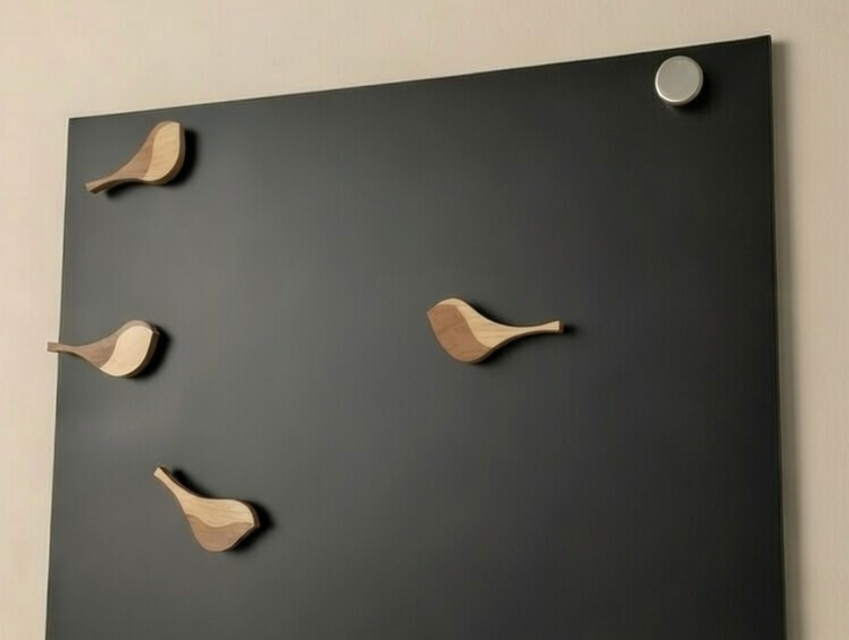 Original and practical magnetic bird in a subtle and timeless design