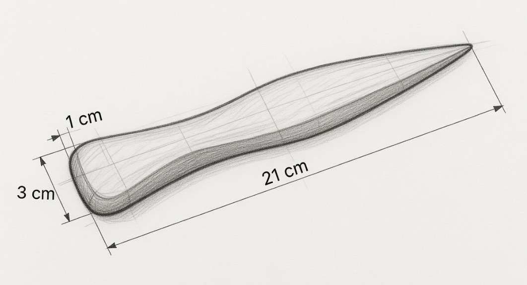 Handmade walnut letter opener – ergonomic, elegant, sustainable wood, gift idea, desk accessory