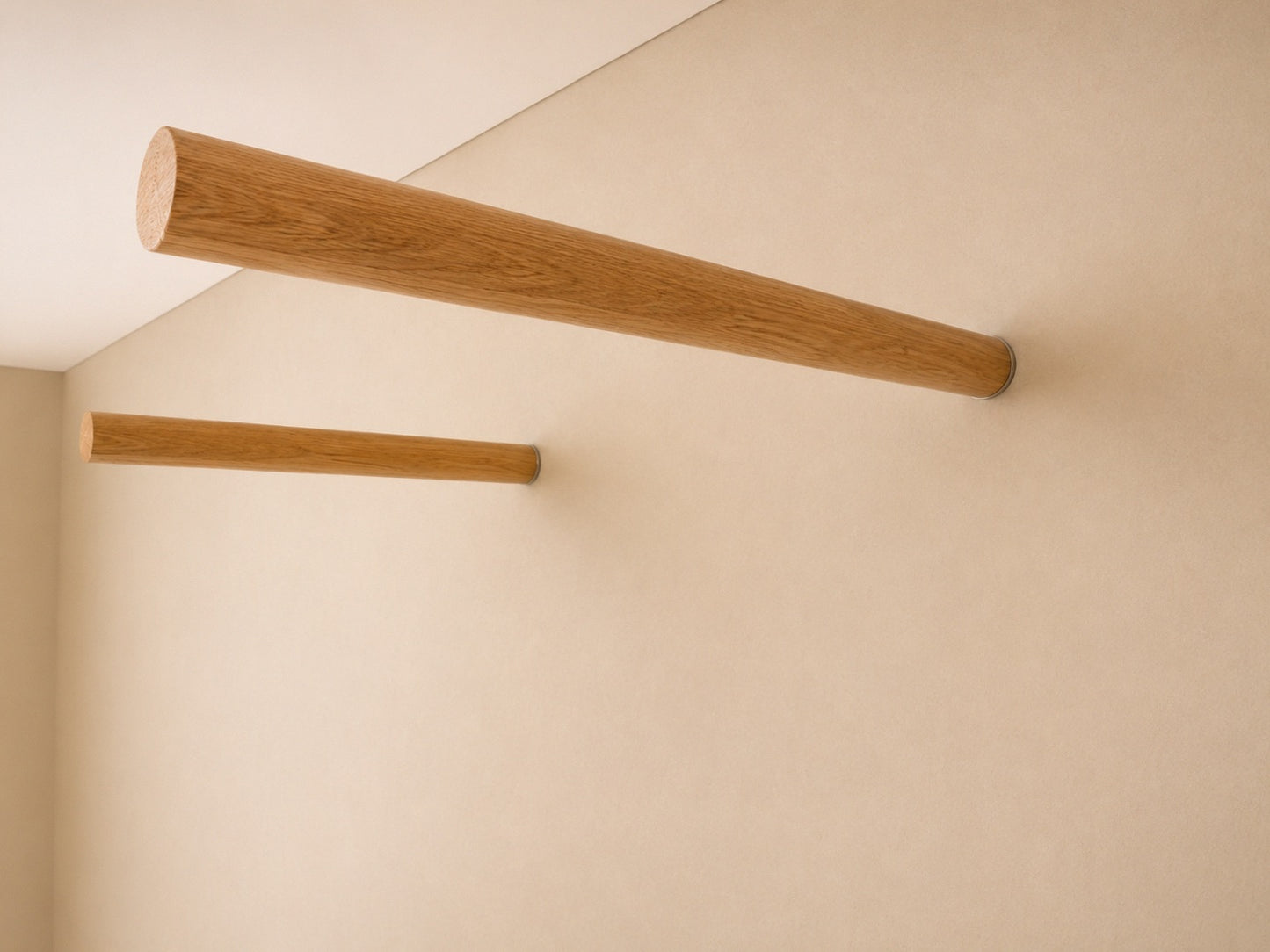 Fahrrad Wandhalterung Eiche Massivholz | Rennrad Halterung Wand | Fahrradhalterung Holz 2er Set