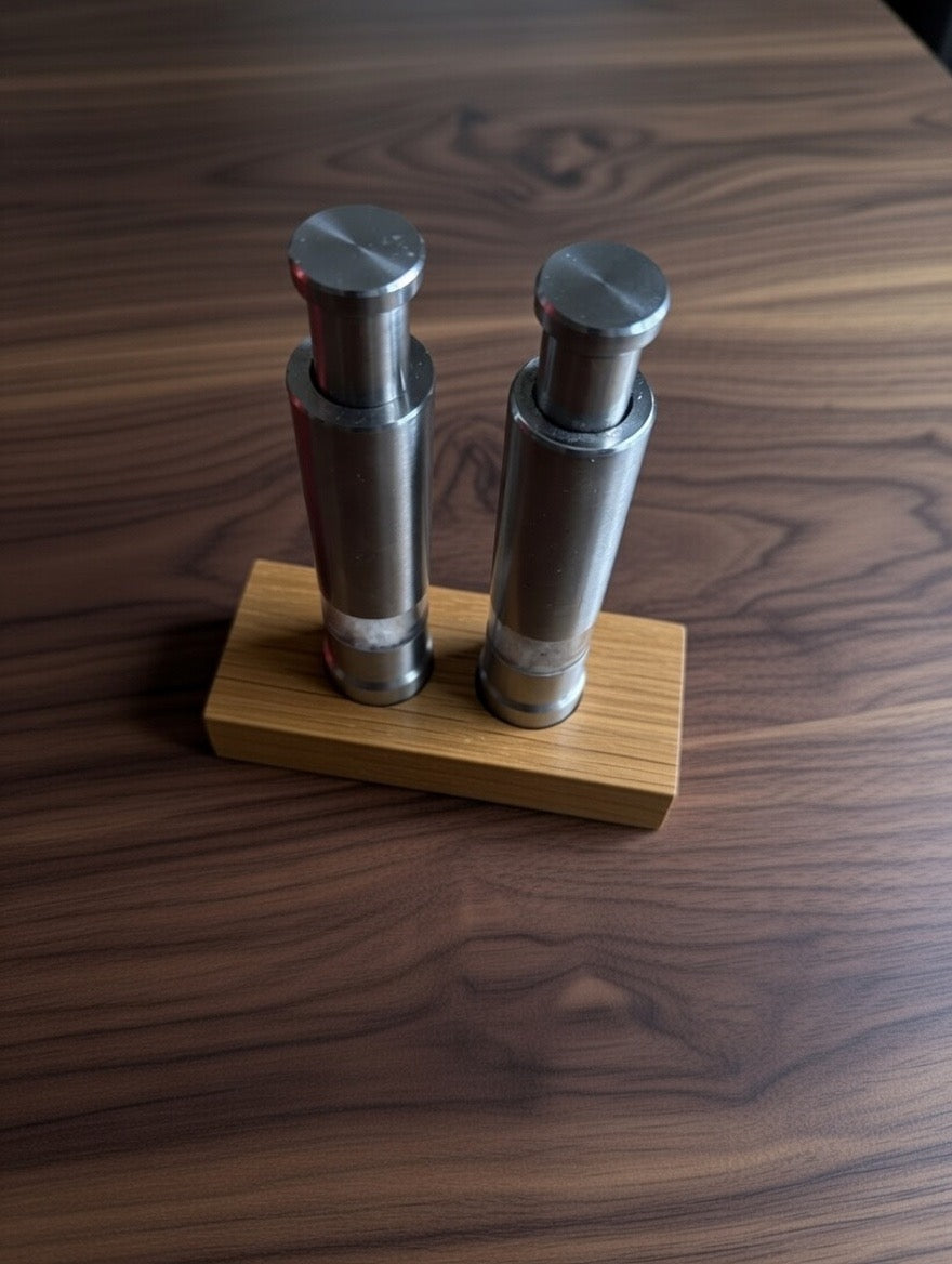 Spice mills | Salt and pepper shakers including wooden stand | Ready to ship within 24 hours
