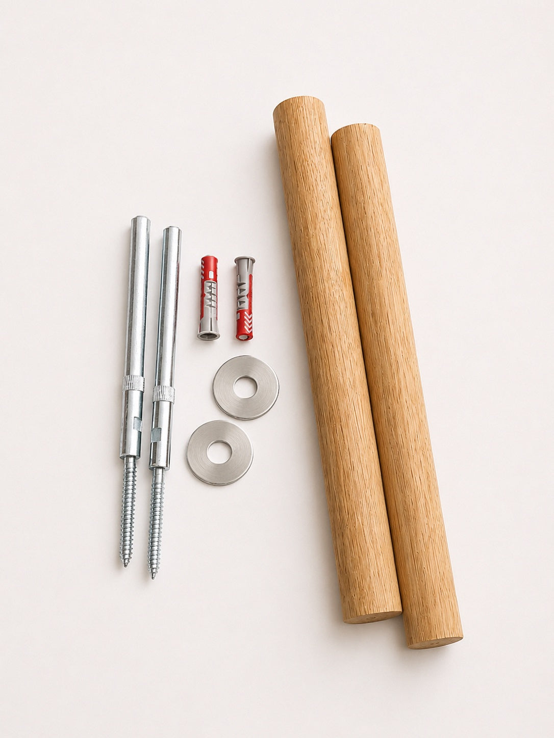Fahrrad Wandhalterung Eiche Massivholz | Rennrad Halterung Wand | Fahrradhalterung Holz 2er Set