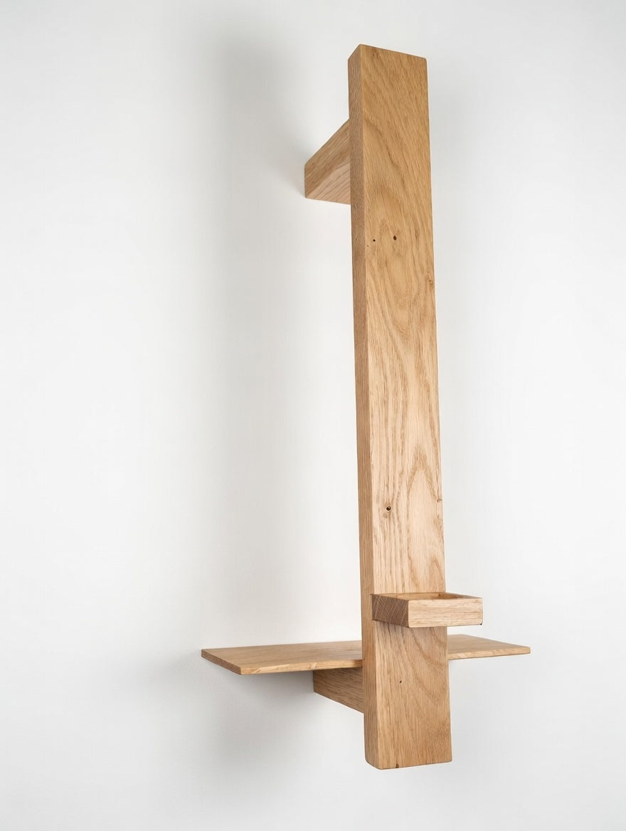 Handtuchhalterung - Handtuchhalter mit Vase und verstecktere Magnethalterung für Nagelschere