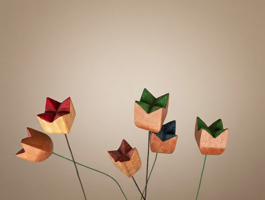 wooden flower