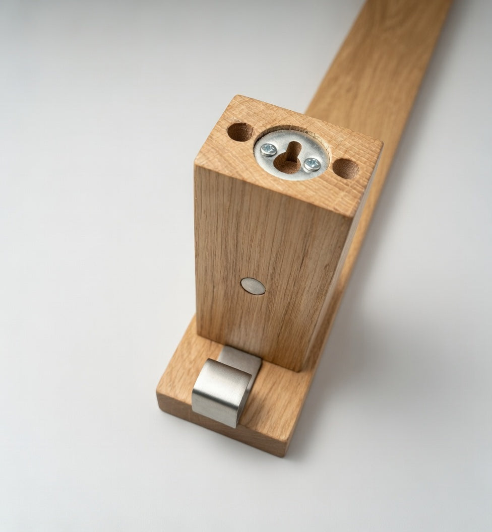 Handtuchhalterung - Handtuchhalter mit Vase und verstecktere Magnethalterung für Nagelschere