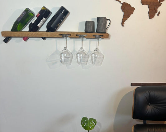 Stylish and practical shelf for wine