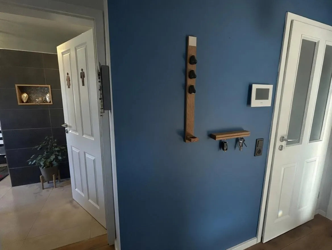 Brillenhalter Wand Holz | Brillenständer für 3 Brillen | Sonnenbrillen Halter | Schlüsselhalter Flur | Geschenk für Ihn & Sie