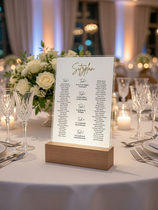 Bilderhalter Holz Eiche massiv | Fotoständer minimalistisch | Kartenhalter Hochzeit | Bilderleiste Deko Geschenk Idee