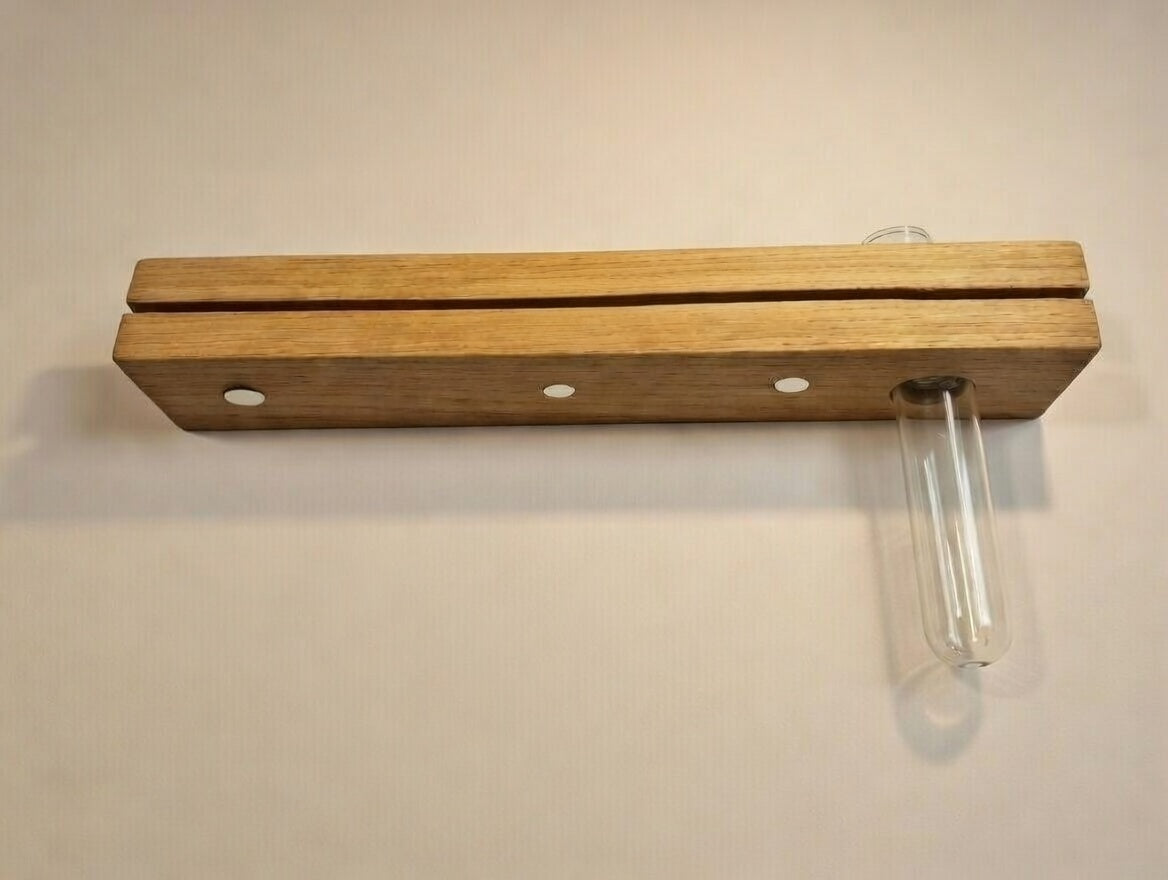 Key rack with wooden flower vase with magnet and storage area for more order - key board I key board I key holder