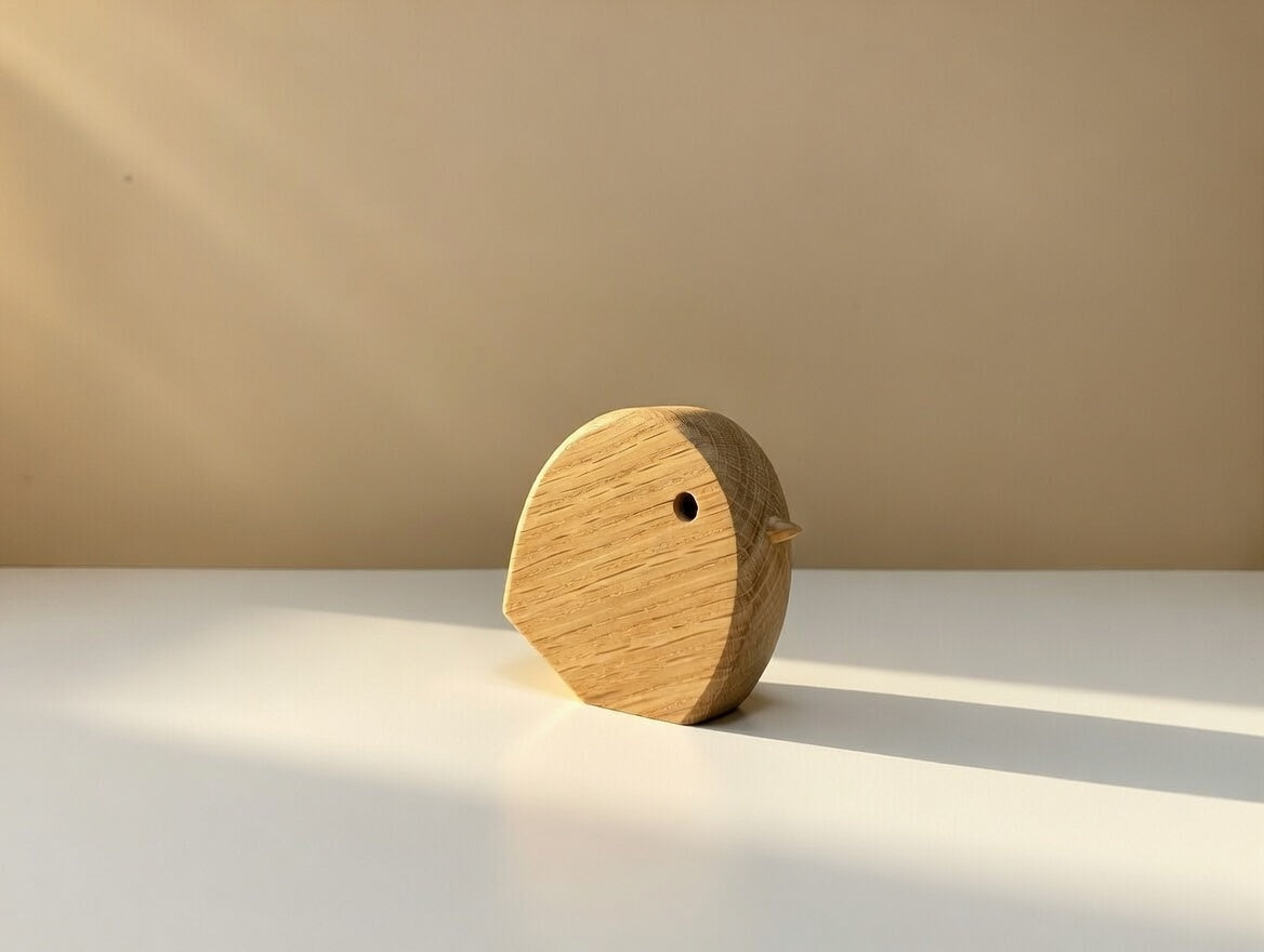 Handmade Wooden Bird - Decorative Figure made of Oak | Gift Idea Wooden Decoration, Home Accessory, Handmade Decor