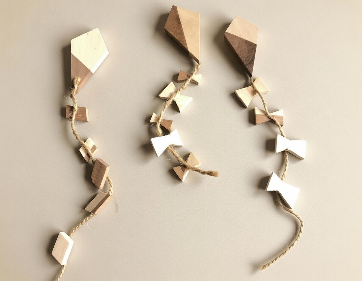 Handgemachter Drachen Holzmagnet aus Ahorn & Nussbaum – Kühlschrankmagnet, Fotohalter, Memoboard Magnet, Geschenkidee, Deko