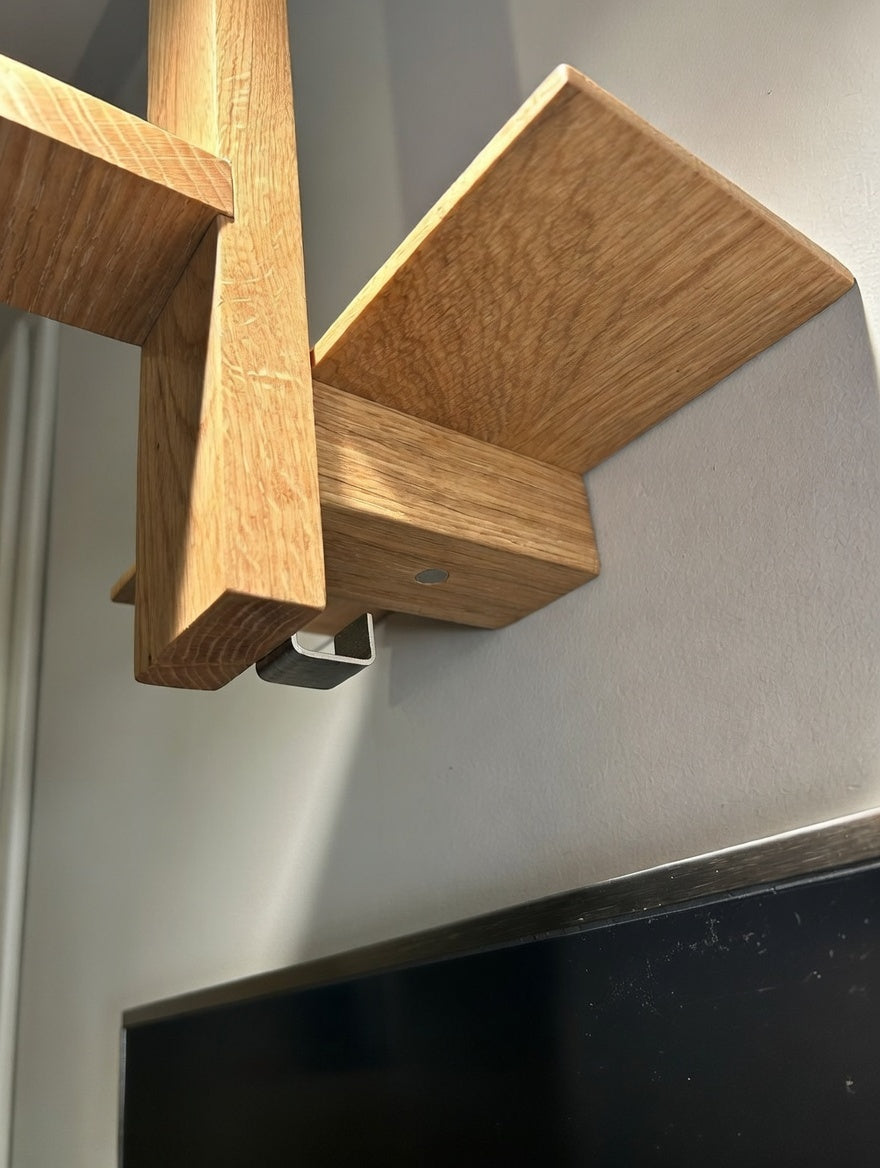 Handtuchhalterung - Handtuchhalter mit Vase und verstecktere Magnethalterung für Nagelschere