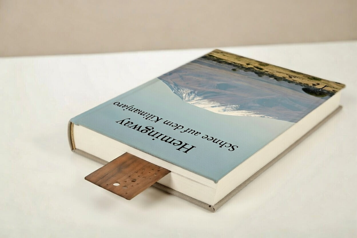 Lesezeichen aus massiven Holz | Holzart wahlweise Kirschbaum oder Nussbaum| Bookmark, Buchzeichen, Leseband, Lesemarke