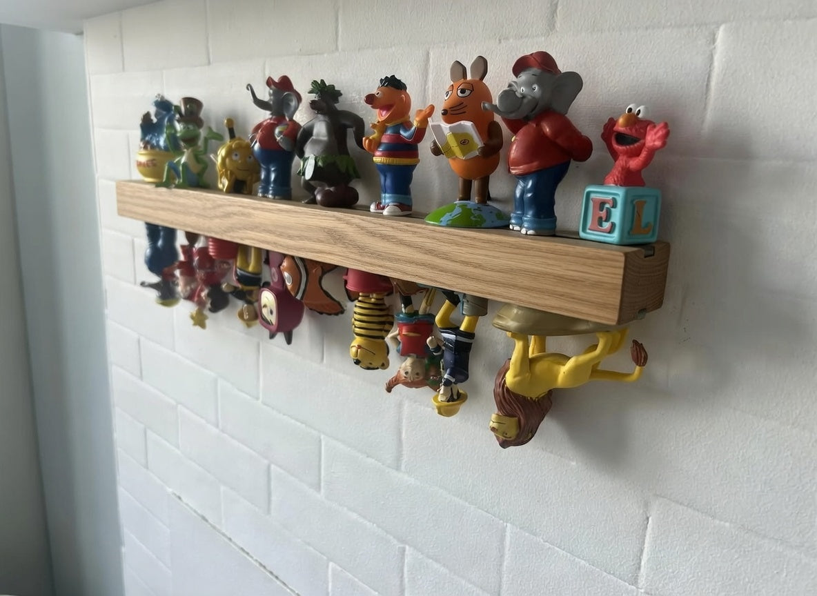 Tonie Shelf Oak Magnetic – Toniebox Shelf - Accessories – Wall Mount for Children's Room – Tonie Figures Storage