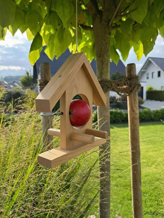 Dekorativer Vogelfutterspender der den Garten, Terrasse, Balkon, Fensterbank | Vogelfutterhalter | Vogelfutterstation | Vogelfutterhänger