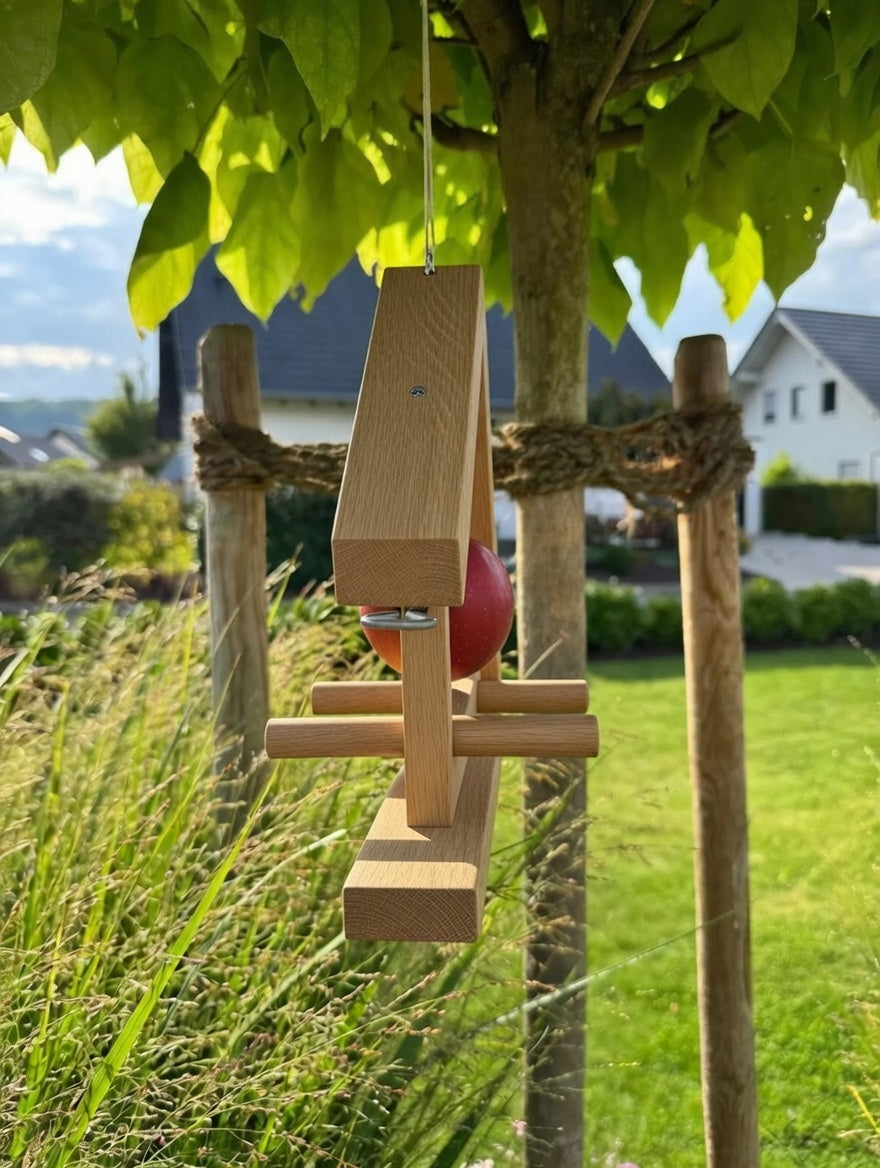 Dekorativer Vogelfutterspender der den Garten, Terrasse, Balkon, Fensterbank | Vogelfutterhalter | Vogelfutterstation | Vogelfutterhänger