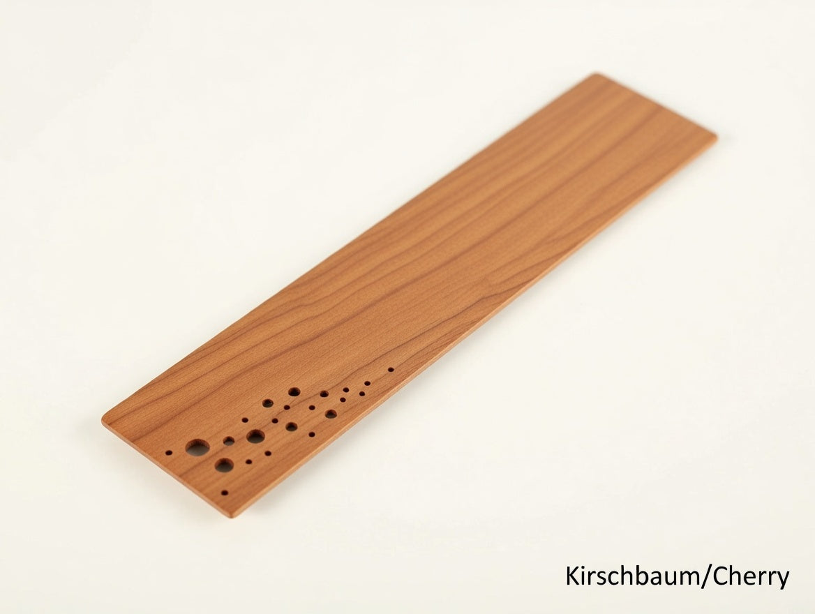 Lesezeichen aus massiven Holz | Holzart wahlweise Kirschbaum oder Nussbaum| Bookmark, Buchzeichen, Leseband, Lesemarke