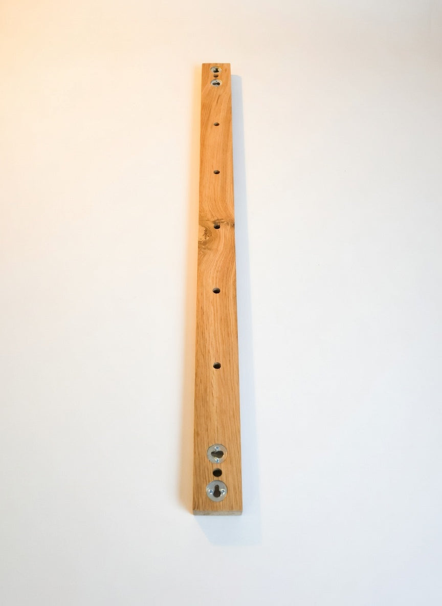 Magnetischer Fotohalter aus Eiche – Magnet Bilderleiste für Fotos & Postkarten – Minimalistische Holz Wanddeko – Magnetischer Bilderrahmen