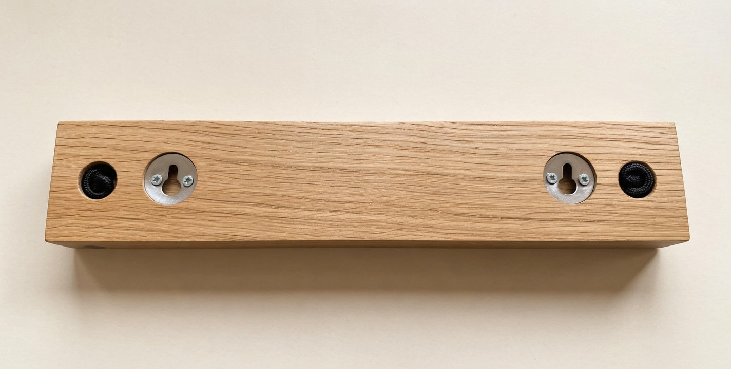 Brillenhalter aus Eiche mit Magnet-Schlüsselhalter | Sonnenbrillenhalter | Wand Brillenablage Holz | Schlüsselboard Flur | handgemacht