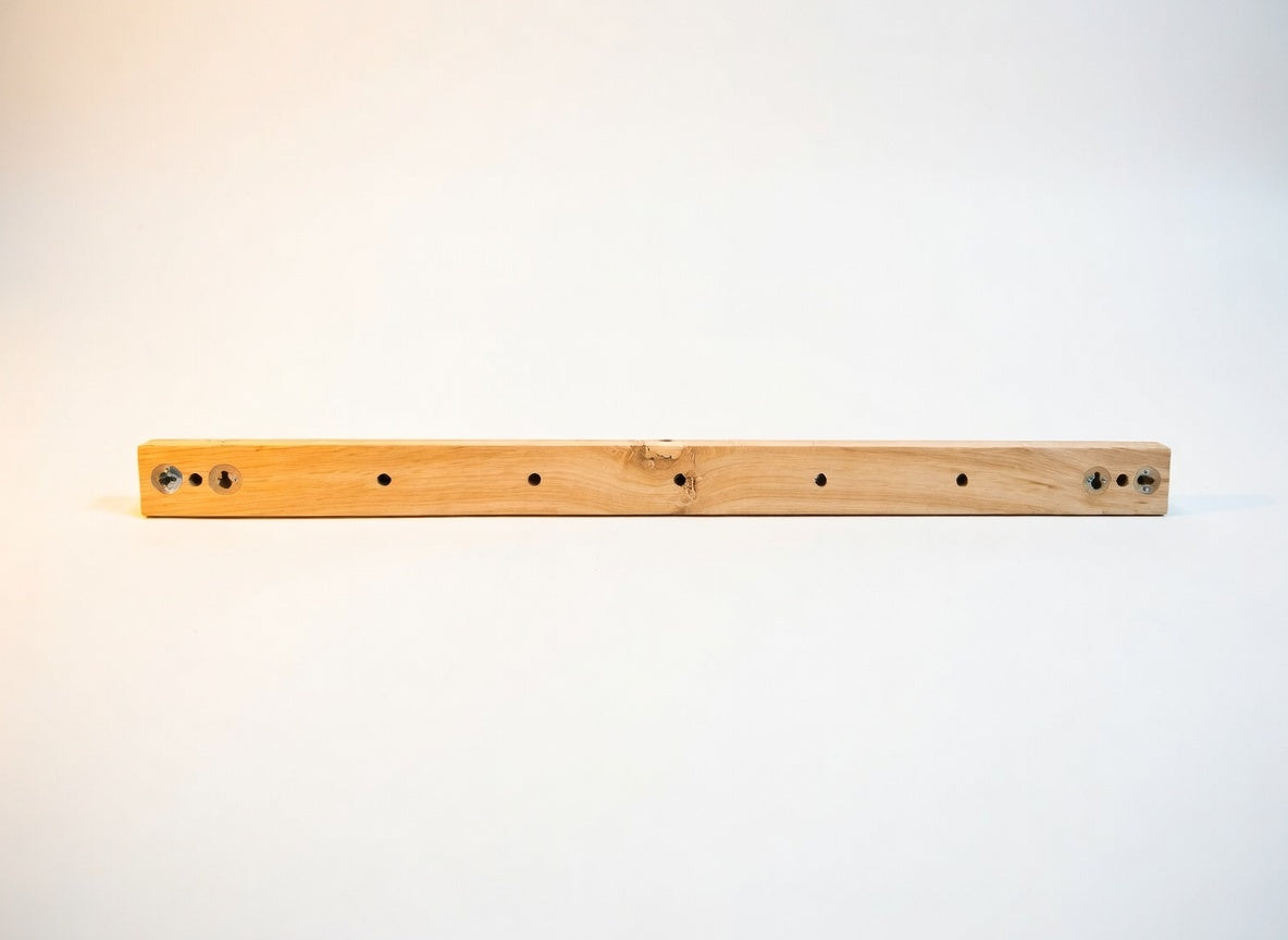 Magnetischer Fotohalter aus Eiche – Magnet Bilderleiste für Fotos & Postkarten – Minimalistische Holz Wanddeko – Magnetischer Bilderrahmen